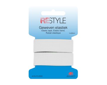 Geweven elastiek 009 1m - 20mm Restyle | HobbyGigant