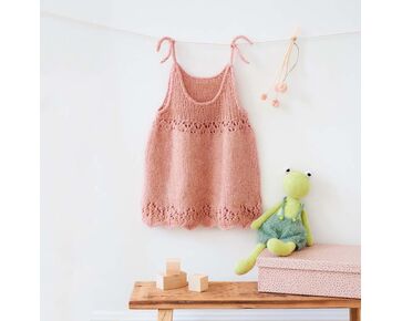 Baby jurkje breien - Lana Grossa Ecopuno breipakket | hobbygigant.nl