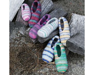 Sloffen breien en vilten - Patroon