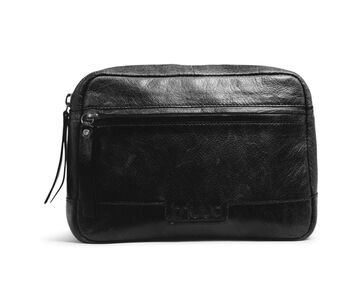 Muud etui Sandnes zwart | Lederen etui of toilettas | hobbygigant.nl