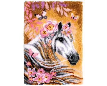 Paard met bloemen knooptapijt - Vervaco Knooppakket | HobbyGigant