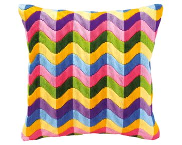 Spansteekkussen Golf borduurkussen - Kussenpakket Vervaco | HobbyGigant