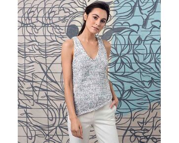 Zomer topje Amira breien - Lang Yarns Amira breipakket | hobbygigant.nl