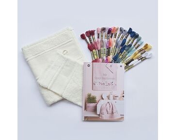 Handdoekset borduren - Borduurpakket Cosy | hobbygigant.nl