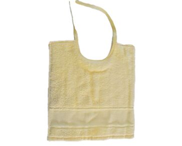 Slabbetje met borduurrand geel | hobbygigant.nl