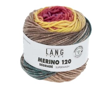 Lang Yarns Merino 120 Dégradé 07 | 100% merino wol | hobbygigant.nl