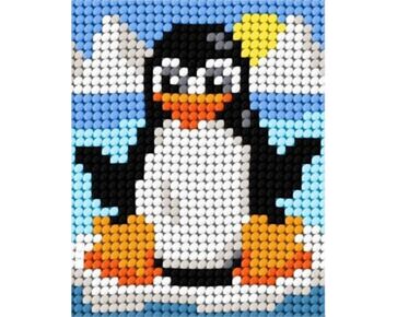 Kinderborduurpakket pinguin - Deco-Line |  borduren kinderen | hobbygigant.nl