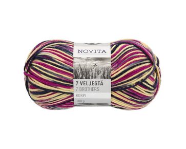 Novita 7 Veljestä Korpi 834 | scandinavische sokkenwol | hobbygigant.nl