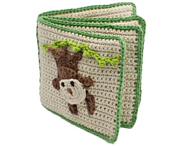 Zacht babyboekje Jungle haken - Hardicraft haakpakket | hobbygigant.nl