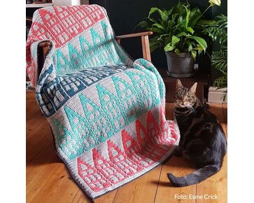 Hollandse huisjes deken mozaïek haken - Scheepjes Colour Crafter haakpakket | hobbygigant.nl