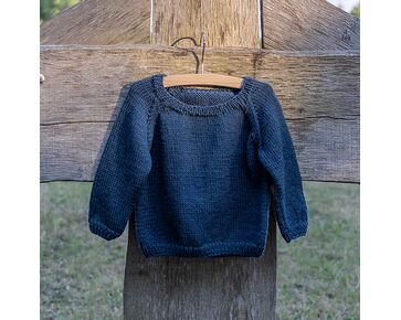 Raglan kindertrui in tricotsteek breien - FairMade breipakket | hobbygigant.nl