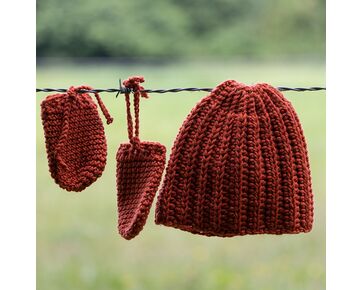 Winterset babymutjes met wantjes haken - FairMade haakpakket | hobbygigant.nl