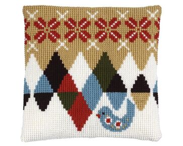 Kussen met Scandinavisch Design borduren - Pako borduurkussen | borduurpakketten | hobbygigant.nl