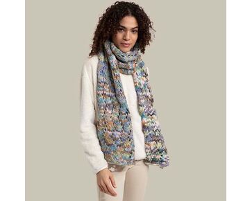 Sjaal met zigzag motief breien - Lang Yarns Bold Color breipakket | hobbygigant.nl