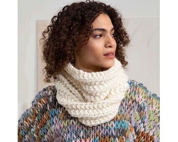 Warme col breien - Lang Yarns Bold breipakket | hobbygigant.nl