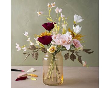 Crêpepapier startpakket bloemen - boeket | papieren bloemen | hobbygigant.nl