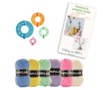Pomponmaker set - Pompons maken met Hobby Gigant | hobbygigant.nl