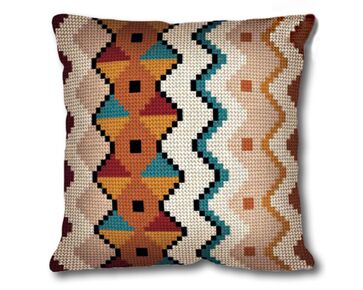 Geometrisch borduurkussen 3 - SEG de Paris borduurpakket | borduurpakketten | hobbygigant.nl