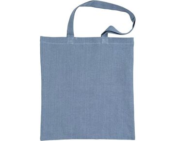 Katoenen tas groot - 38 x 42 cm - Blauw | hobbygigant.nl