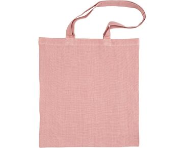 Katoenen tas groot - 38 x 42 cm - Roze | tassen en schorten | hobbygigant.nl