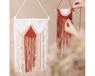 Macramé pakket wandhanger 2 stuks - Creotime | macramé pakketten | hobbygigant.nl