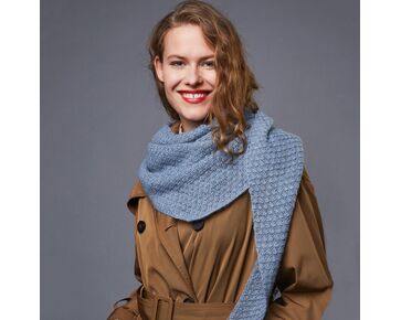 Driehoek sjaal Amel breien - Lamana Premia breipakket | hobbygigant.nl