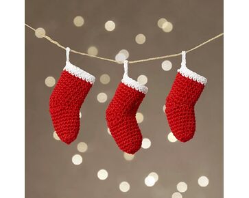 Mini hobbyset haken - Kerstsokjes | viltpakketten | hobbygigant.nl