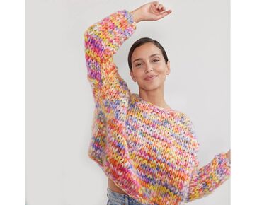 Dikke damestrui breien - Lana Grossa Confetti breipakket | hobbygigant.nl