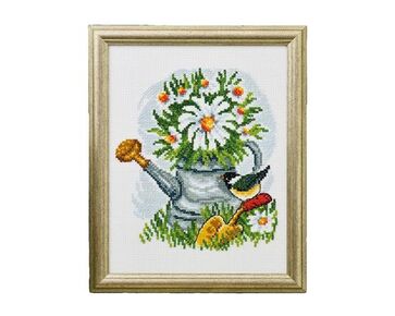 Gieter met bloemen - Permin borduurpakket | borduurpakketten | hobbygigant.nl
