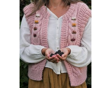 Hildegard vestje breien - Mooi van Draad garenpakket | hobbyigant.nl
