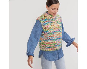 Chunky spencer breien - Lana Grossa Confetti breipakket | hobbygigant.nl