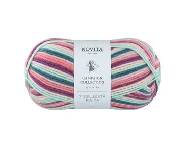 Novita 7 Veljestä Raita 977 | scandinavische sokkenwol | hobbygigant.nl