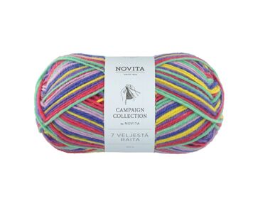 Novita 7 Veljestä Raita 978 | scandinavische sokkenwol | hobbygigant.nl