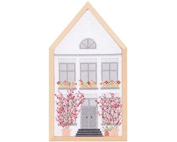 Lente huisje borduren - telpakket Rico Design | borduurpakketten | hobbygigant.nl