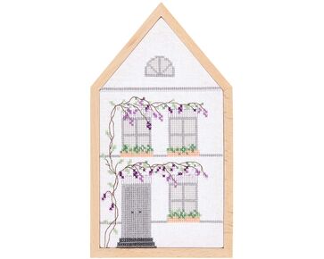 Zomer huisje borduren - telpakket Rico Design | borduurpakketten | hobbygigant.nl