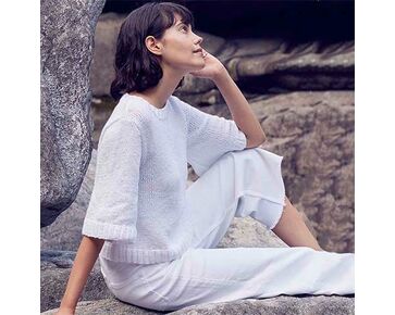 Zomertrui dames breien - Lang Yarns breipakket