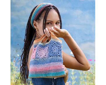 Zijden tasje haken - Lang Yarns Silk Color haakpakket | hobbygigant.nl