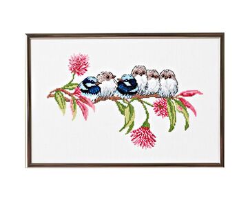 Blauwe Winterkoning - Permin telpakket | borduurpakketten | hobbygigant.nl