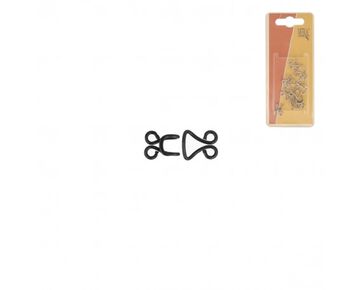 Korset haken en ogen zwart - 6 stuks |  BH, jasje, broek of korsetsluiting | hobbygigant.nl