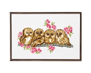 Uilen - Permin telpakket | borduurpakketten | hobbygigant.nl