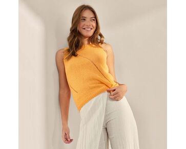 Gebreid damestopje - Lana Grossa Campo breipakket | hobbygigant.nl