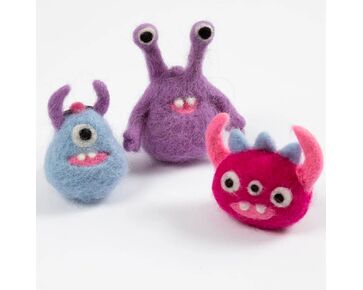 Mini hobbyset vilten - 3 monsters | vilpakketten | hobbygigant.nl