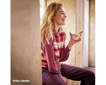 Gekleurde dames spencer breien - Wooladdicts Mystery breipakket | Libelle breipakket | hobbygigant.nl