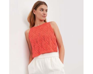 Dames topje breien - Lana Grossa Sottile breipatroon