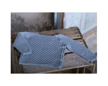 Babyvestje met schuine sluiting breien - FairMade