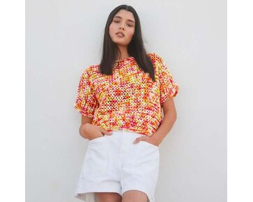 Zomershirt voor dames breien - Lana Grossa Gelato breipakket | hobbygigant.nl