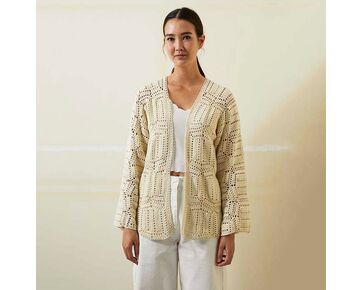 Katoenen damesvest haken - Lang Yarns Baby Cotton haakpakket | hobbygigant.nl