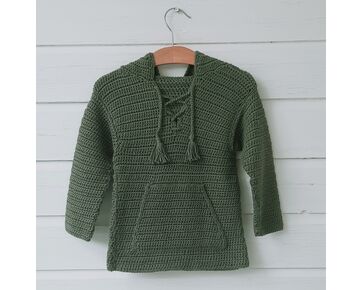 Kindertrui Hoodie haken - Hobby Gigant haakpatroon