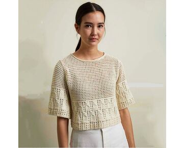 Luchtige zomertop breien - Lang Yarns Baby Cotton breipakket | hobbygigant.nl