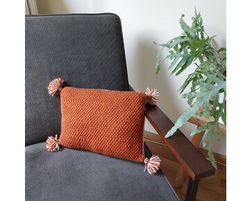 Tunisch gehaakt kussen Noortje - Hobby Gigant haakpakket | hobbygigant.nl